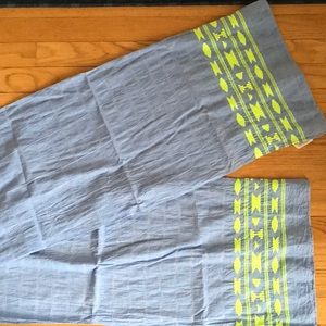 Chambray Embroidered Scarf Old Navy